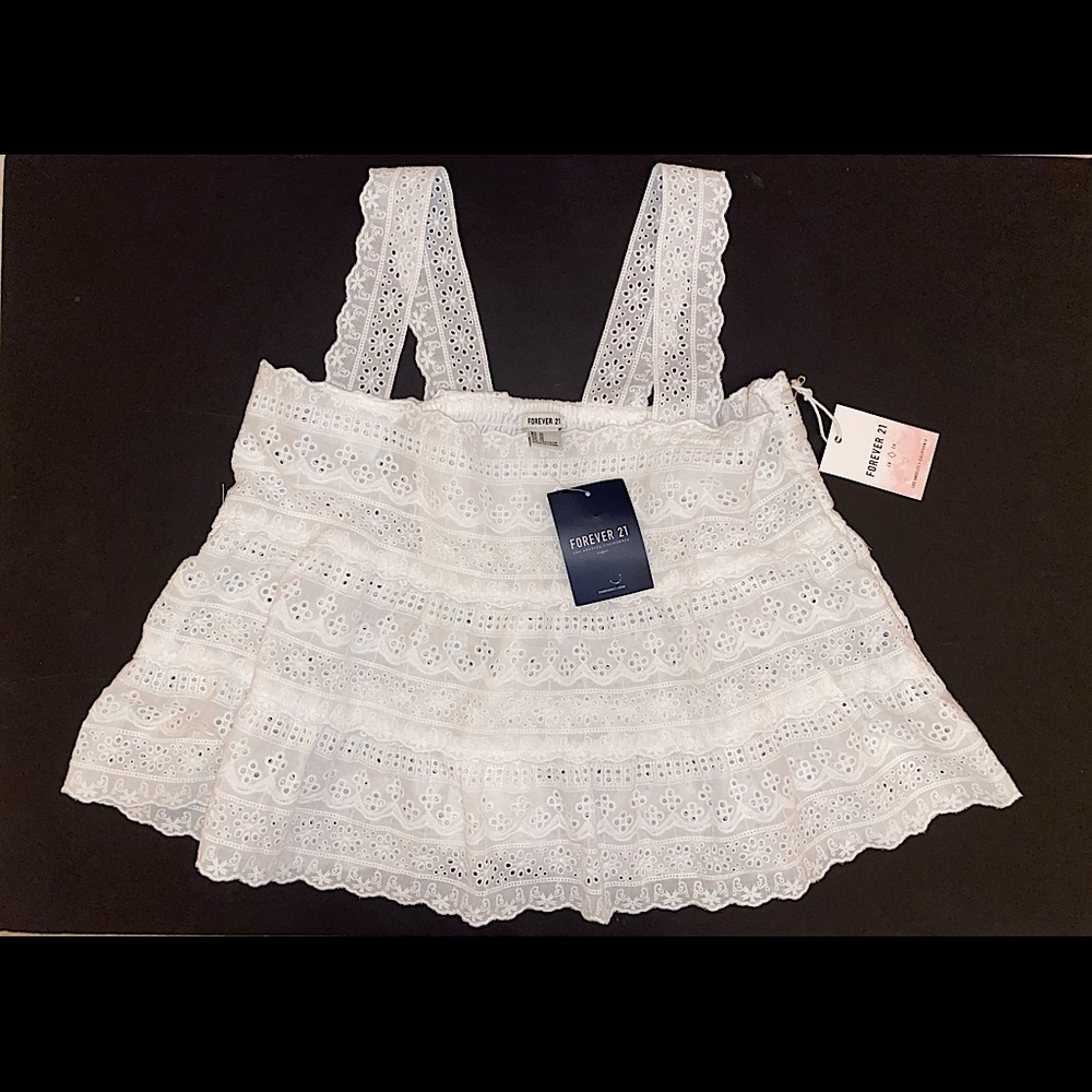 Eyelet Lace Baby Doll Top
